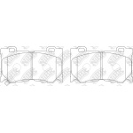 PN0389 NiBK Комплект тормозных колодок, дисковый тормоз