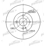 pbd3089 PATRON Тормозной диск