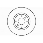 Тормозной диск Textar передний Citroen C3, C4, C5 [92111603]