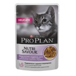 Консервы ProPlan NutriSaver Delicate пауч для кошек с чувствительным пищеварением, индейка 85г  пурина (purina) и собак