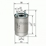 (F026402067) Bosch Фильтр топл Renault Megane III, Fluence, Scenic III Diesel