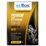 Масло моторное GT OIL Premium GT Gasoline 5W-40 синтетическое 4 л 8809059407226  (синтетика)