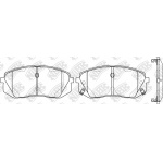 pn0052 NiBK Комплект тормозных колодок, дисковый тормоз
