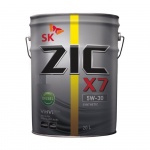 Масло моторное ZIC X7 DIESEL 5W-30 20л  синтетическое (синтетика)