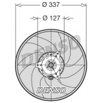 (der21002) DENSO Вентилятор радиатора охлаждения PE PARTNER D A/C-306D A/C 306 RESTYLIN