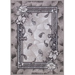 Ковер SILVER размер 0,80*1,50 дизайн d201 GRAY