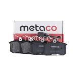 3010-126 METACO Колодки тормозные задние дисковые к-кт