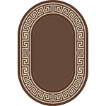 Ковер NOVARO 0,6*1,0 (900-91) овал(00950373)  коричневого цвета