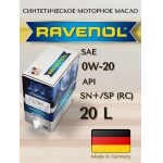 Моторное масло RAVENOL EFS EcoFullSynth 0W-20 синтетическое 20л Моторное масло RAVENOL EFS EcoFullSynth 0W-20 синтетическое 20л
