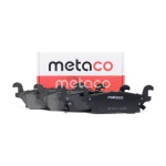 3010-122 METACO Колодки тормозные задние дисковые к-кт