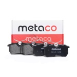 3010-108 METACO Колодки тормозные задние дисковые к-кт