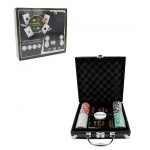 Фабрика Покера: Набор из 100 фишек с номиналом для покера в кейсе (цвет в ассорт.) арт.CPPS100B