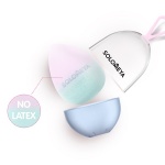 725897 Косметический спонж для макияжа, Solomeya меняющий цвет “Blue-pink”/  Color Changing blending