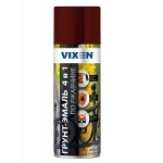 Грунт-эмаль по ржавчине 4 в 1 VIXEN VX513005 винно-красный (RAL3005)