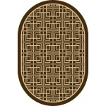 Ковер ЦИНОВКА VITEBSK 0,80*1,50 sz2858a1о-11 овал(00950660)  коричневого цвета