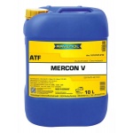 Масло трансмиссионное RAVENOL ATF Mercon V синтетическое 10л  полусинтетика