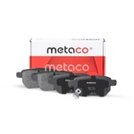 3010-011 METACO Колодки тормозные задние дисковые к-кт