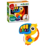 Жирафики.951603 Музыкальная игрушка "Веселый зоопарк" (попугай) со светом, цвета в ассорт.