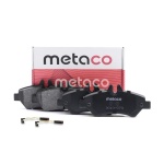 3010-073 METACO Колодки тормозные задние дисковые к-кт