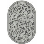 Ковер овальный Silver размер 2,00*3,00 дизайн d230 Light Gray