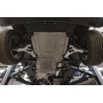 Защита картера VW Touareg (Туарег) V6i, V6TD(10-)/Audi (Ауди) Q7 V6i, V6TD(09-)+АКПП,из 2 частей (Алюминий 4 мм)