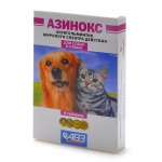 Агроветзащита Азинокс От глистов для собак и кошек, 6 таб.