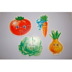VladiToys. Мягкие пазлы (Baby puzzle) арт.VT1106-03 "Овощи" /100