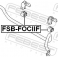 (fsb-fociif) Втулка переднего стабилизатора D19.5 FEBEST (Ford Focus II 2004-2008)