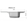 Мойка для кухни под мрамор Полигран-М F 10 (серый, цвет №14)