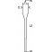Сверло по дереву перовое BOSCH 24x152 мм (1шт.) блистер