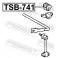 (tsb-741) Втулка заднего стабилизатора D15 FEBEST (Toyota Crown/Crown Majesta UZS17#/GS171/JKS175/JZ