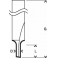 Фреза для фрезерных машин пазовая прямая BOSCH 3/8 мм (1 шт.)