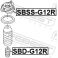 (sbd-g12r) Отбойник заднего амортизатора FEBEST (Subaru Impreza G12 2007-)