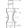Фреза для фрезерных машин кромочная полустержневая BOSCH 20,6/32/8 мм (1 шт.) коробка