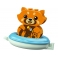 LEGO. Конструктор 10964 "Duplo Bath Time Fun Floating" (Приключения в ванной Красная панда на плоту)