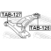 (tab-126) Сайленблок задний переднего рычага FEBEST (Toyota RAV4 ACA2# 2000-2005)
