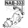 (nab-333) Сайленблок подушки дифференциала FEBEST