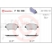 P59050 BREMBO Комплект тормозных колодок, дисковый тормоз