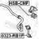 (0323-rb1f) Тяга стабилизатора передняя FEBEST (Honda Odyssey/Shuttle RB1/RB2 2003-2008)