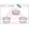P28048 BREMBO Комплект тормозных колодок, дисковый тормоз