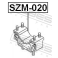 (szm-020) Подушка двигателя задняя FEBEST (Suzuki Liana RH413/RH416/RH418 2001-2008)