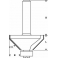 Фреза для фрезерных машин кромочная конусная BOSCH 11/15/8 мм (1 шт.) коробка