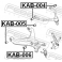 (kab-005) Сайленблок переднего нижнего рычага FEBEST (KIA Sportage 1998-2003)