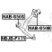 (nab-s50b) Сайленблок задний переднего рычага без кронштейна FEBEST (Infiniti FX45/35 (S50) 2002-200