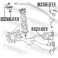 (bzsb-011) Втулки заднего стабилизатора D19 -комплект FEBEST (Mercedes Benz ML-Class 163 1998-2005)