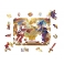 Страна сказок Фигурный деревянный пазл "Золотой петушок" арт.8444