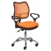 Кресло Бюрократ CH-799SL/OR/TW-96-1 спинка сетка оранжевый сиденье оранжевый крестовина хром