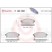 P56040 BREMBO Комплект тормозных колодок, дисковый тормоз
