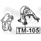 (tm-105) Подушка двигателя задняя 4AFE/5EFE AT FEBEST (Toyota Carina E AT19#/ST191/CT190 1992-1997)