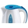 Чайник Centek CT-1033 B (бел/синий) пластик, 1.2л, 1100Вт, уровень воды, рисунок на корпусе